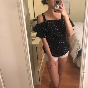 J crew- Cold Shoulder Top